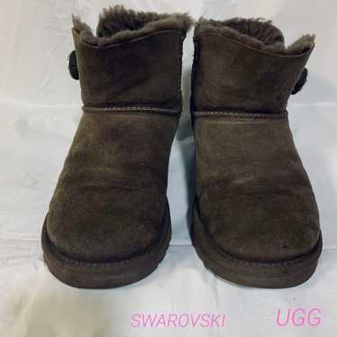 UGG CRYSTALS SWAROVSKI Mouton Short Boots Brown - image 1