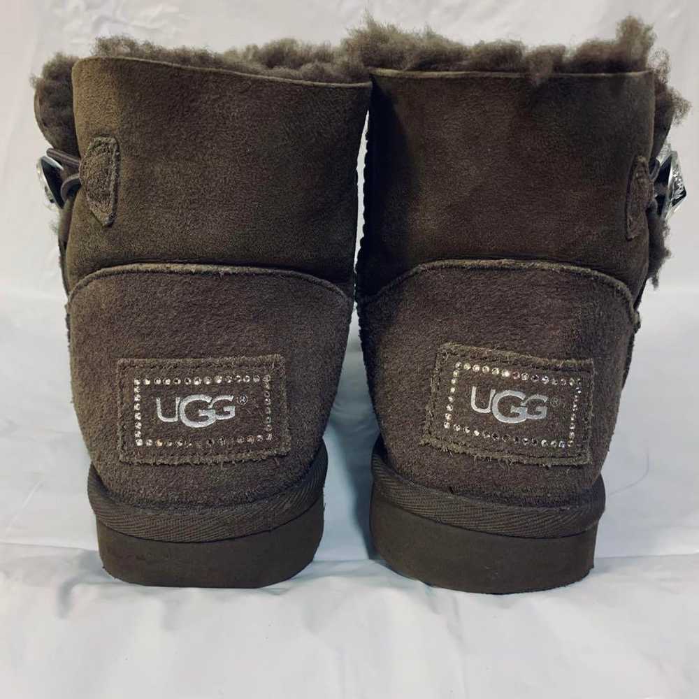 UGG CRYSTALS SWAROVSKI Mouton Short Boots Brown - image 2