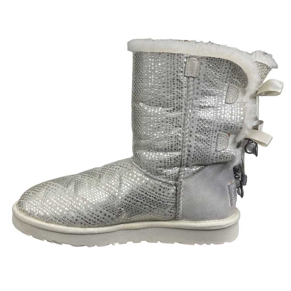 UGG Women’s Bailey Bow I Do Silver Bling Boots Si… - image 2