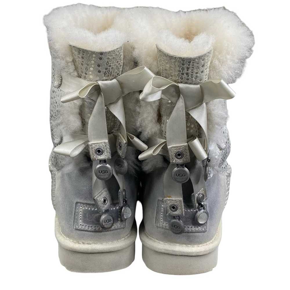 UGG Women’s Bailey Bow I Do Silver Bling Boots Si… - image 8