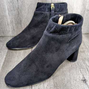 Clarks Suede Booties 22.5 cm Black