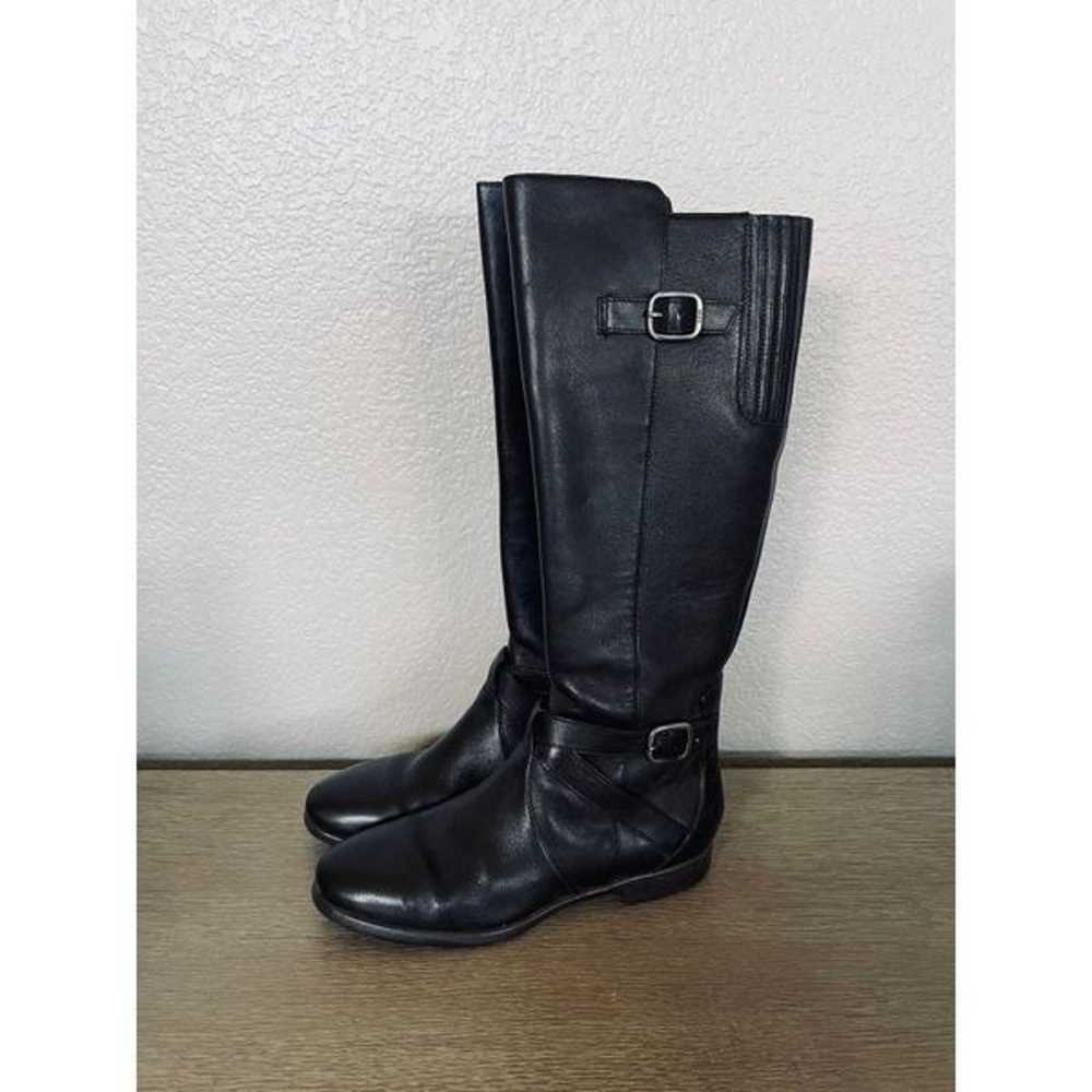 UGG Black Leather Beryl Riding Boots 7 - image 1