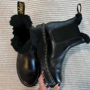 Dr Martens Fur Lined Chelsea Boots