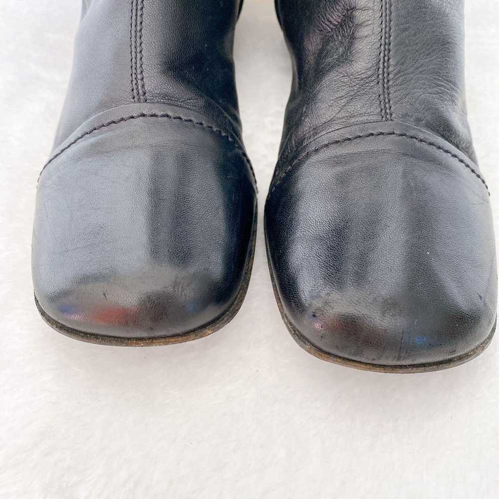 Max Mara ♡ Luxury Genuine Leather Long Boots Mid … - image 11