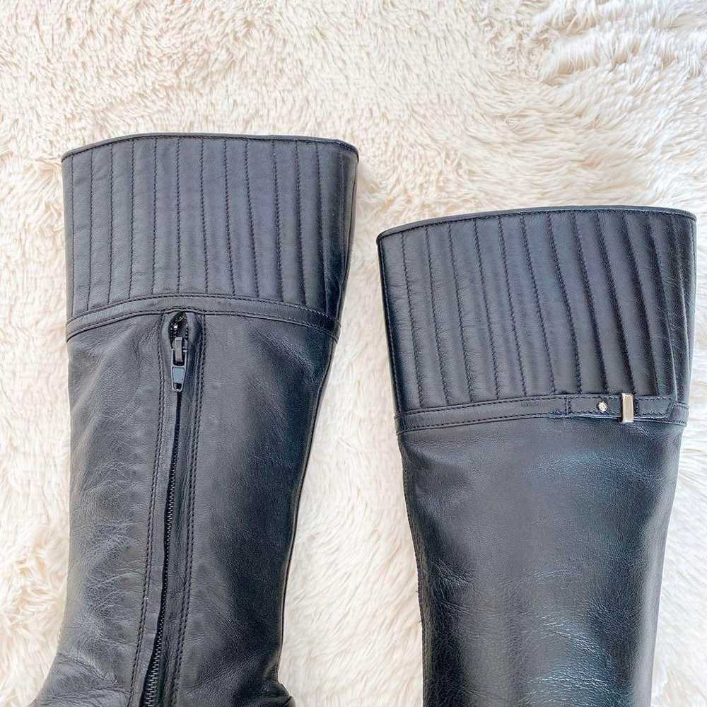 Max Mara ♡ Luxury Genuine Leather Long Boots Mid … - image 2