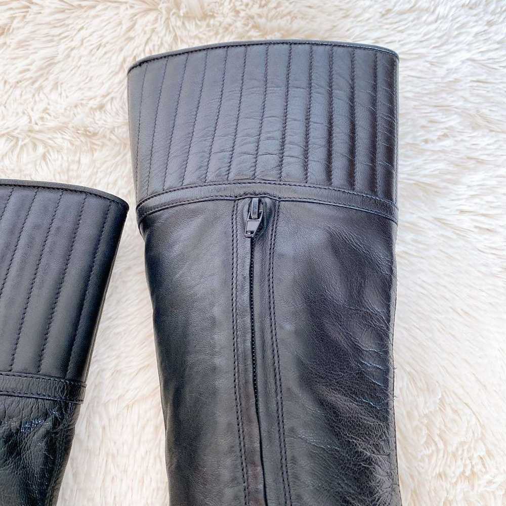 Max Mara ♡ Luxury Genuine Leather Long Boots Mid … - image 7