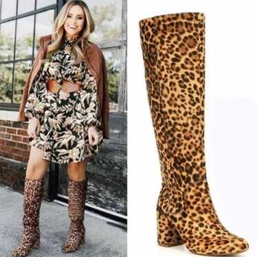 Gianni bini leopard boots - image 1