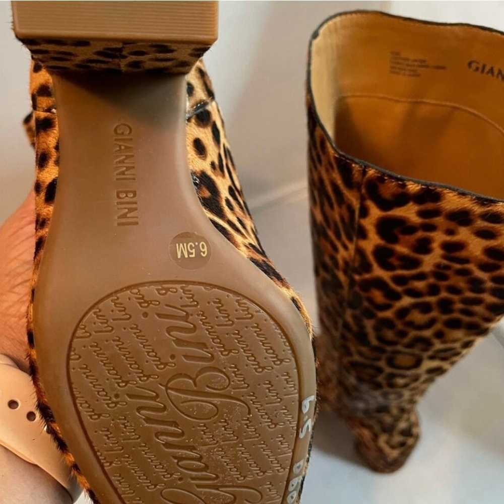 Gianni bini leopard boots - image 6