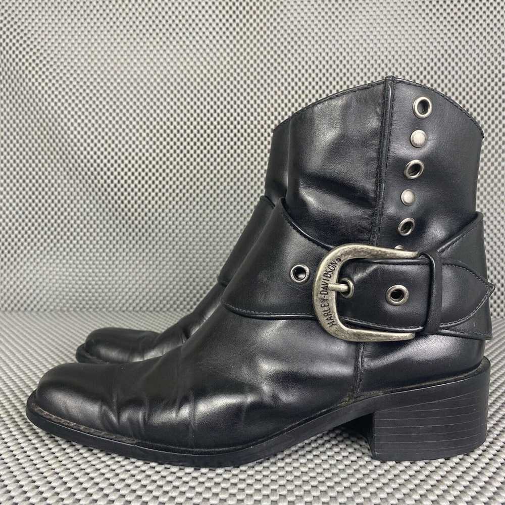 Harley Davidson Boots Womens Size 6 Black Leather… - image 2