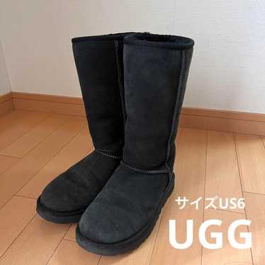 Black UGG Long Sheepskin Boots