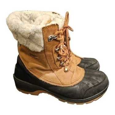 SOREL Whistler Lace Up Camel Black Waterproof Win… - image 1