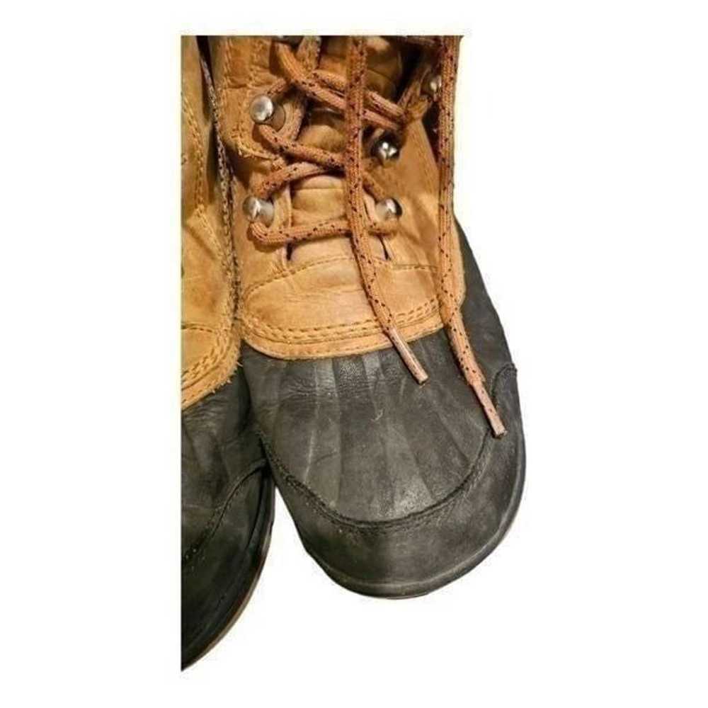 SOREL Whistler Lace Up Camel Black Waterproof Win… - image 7