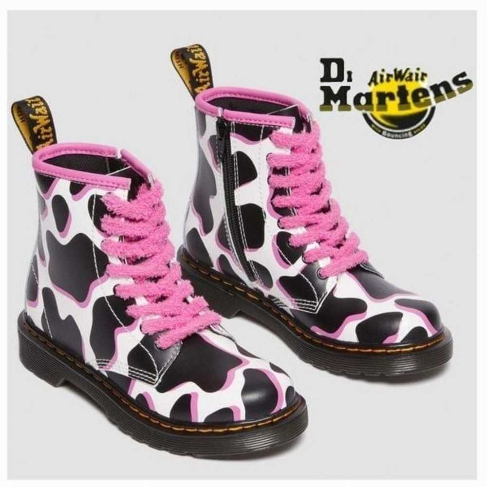 Dr. Martens 1460 Y Cow Print Patent Lamper Leathe… - image 1