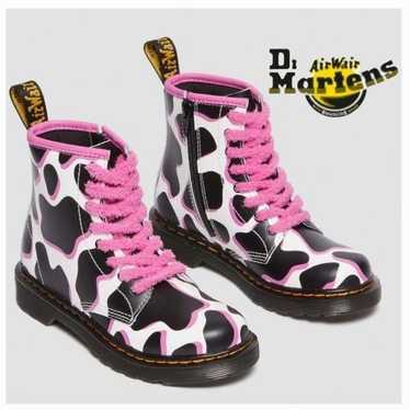 Dr. Martens 1460 Y Cow Print Patent Lamper Leathe… - image 1