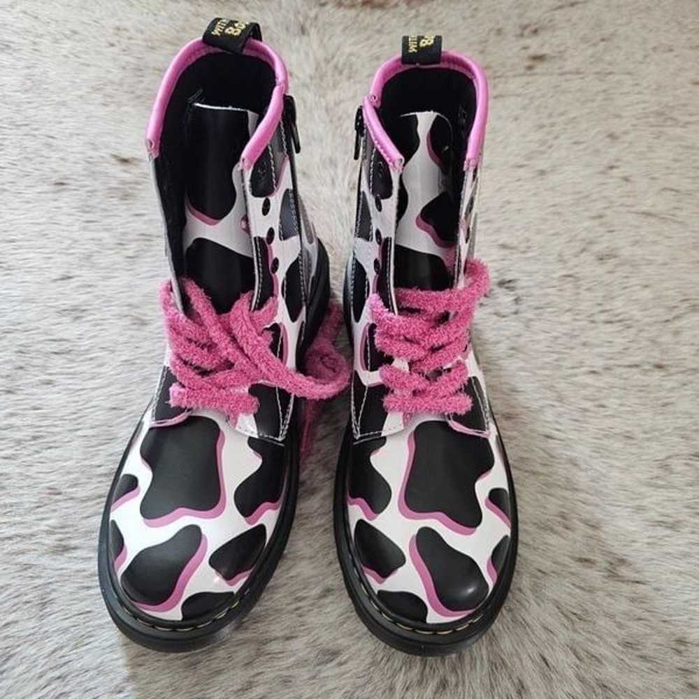 Dr. Martens 1460 Y Cow Print Patent Lamper Leathe… - image 5