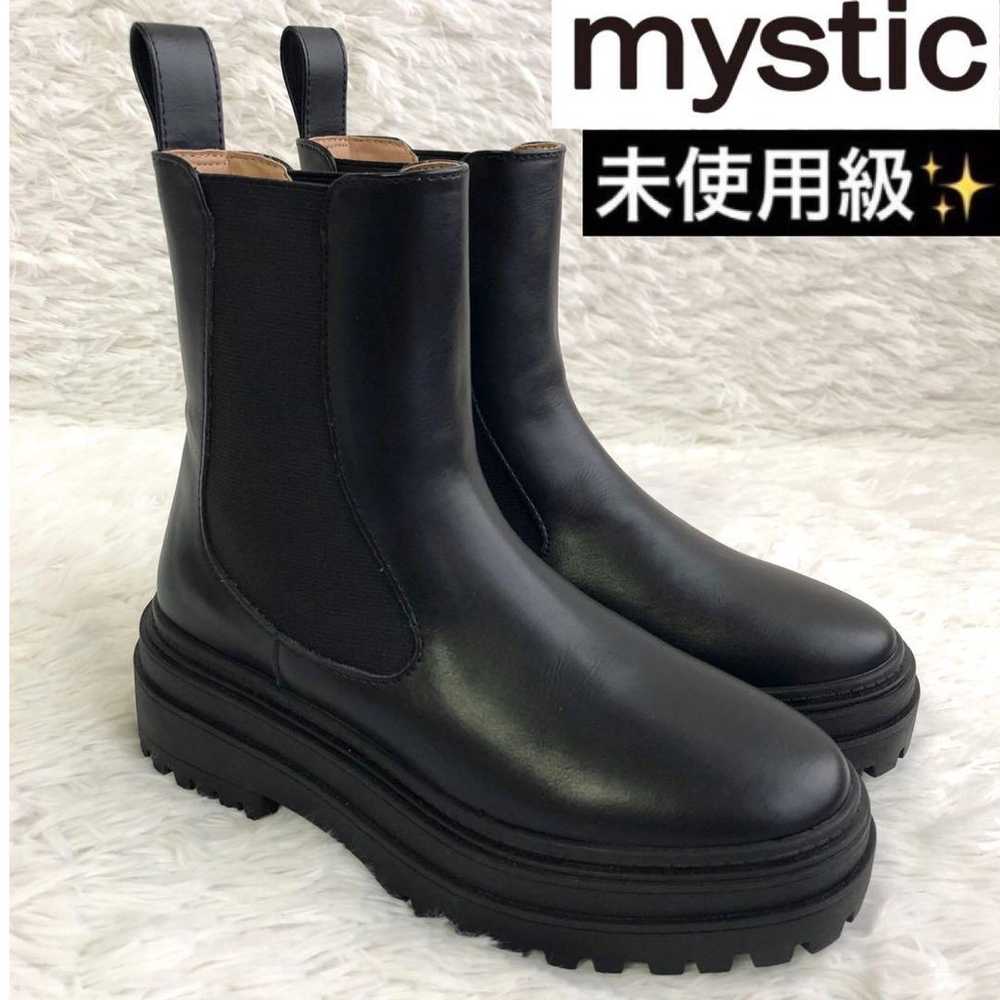 Boots 23 Black Mystic Side Gore Thick Sole Track … - image 1