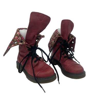 Dr. Martens Women's Tall Triumph Red Combat Boots… - image 1