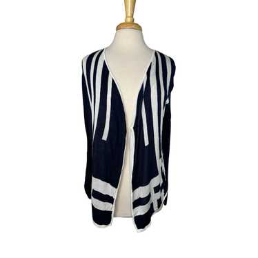 Chicos CHICOS Easywear Navy White Geometric Open C