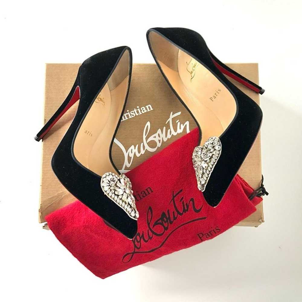 Christian Louboutin Velvet heels - image 3