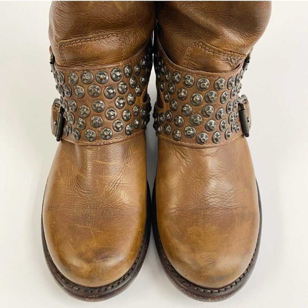 Frye Jenna Studded Boot Tall Knee High Leather Mo… - image 2