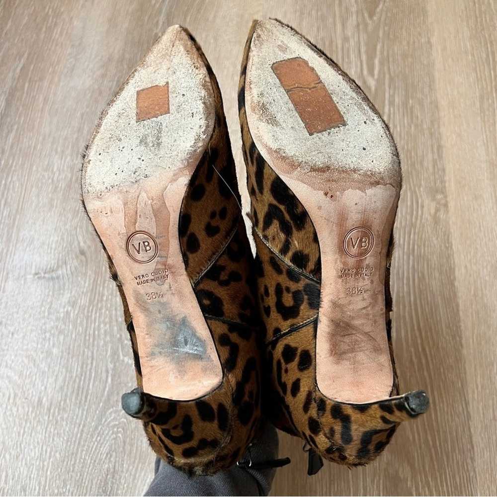 Veronica Beard Lexi Leopard Calf Hair Pointed Toe… - image 3