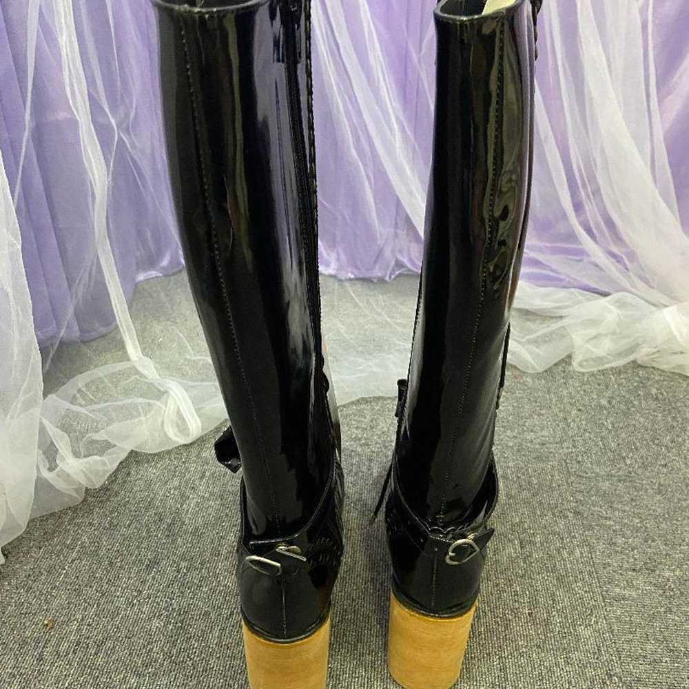 Metamorphose Enamel Long Boots Black - image 3