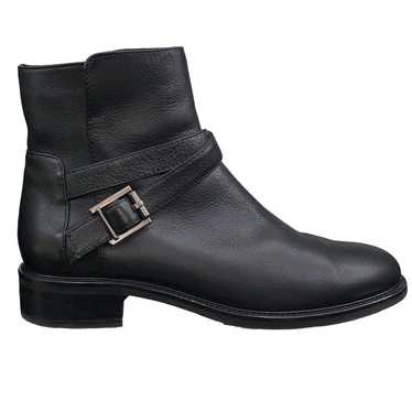 Aquatalia Women's Bree Black Leather Moto Ankle B… - image 1