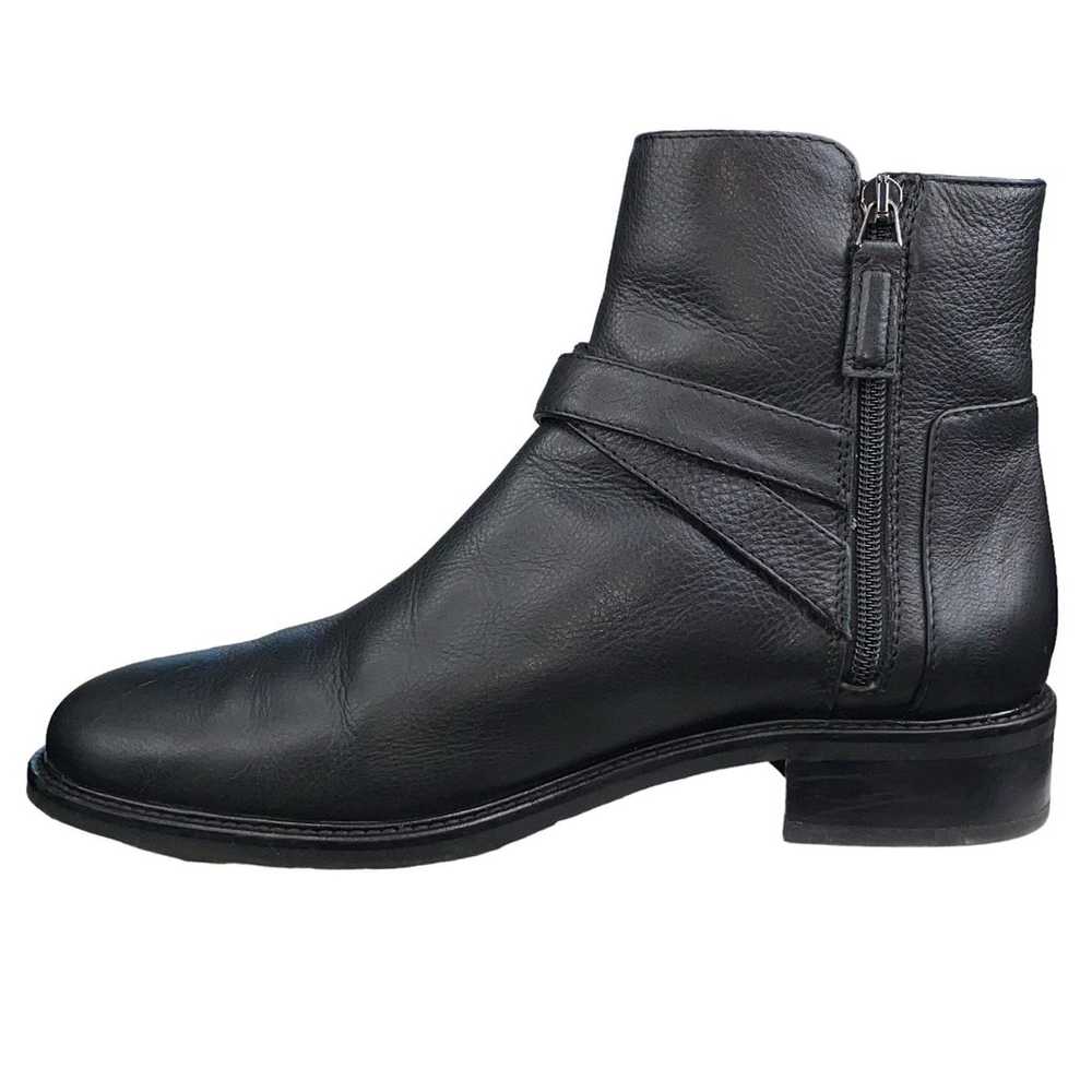 Aquatalia Women's Bree Black Leather Moto Ankle B… - image 2