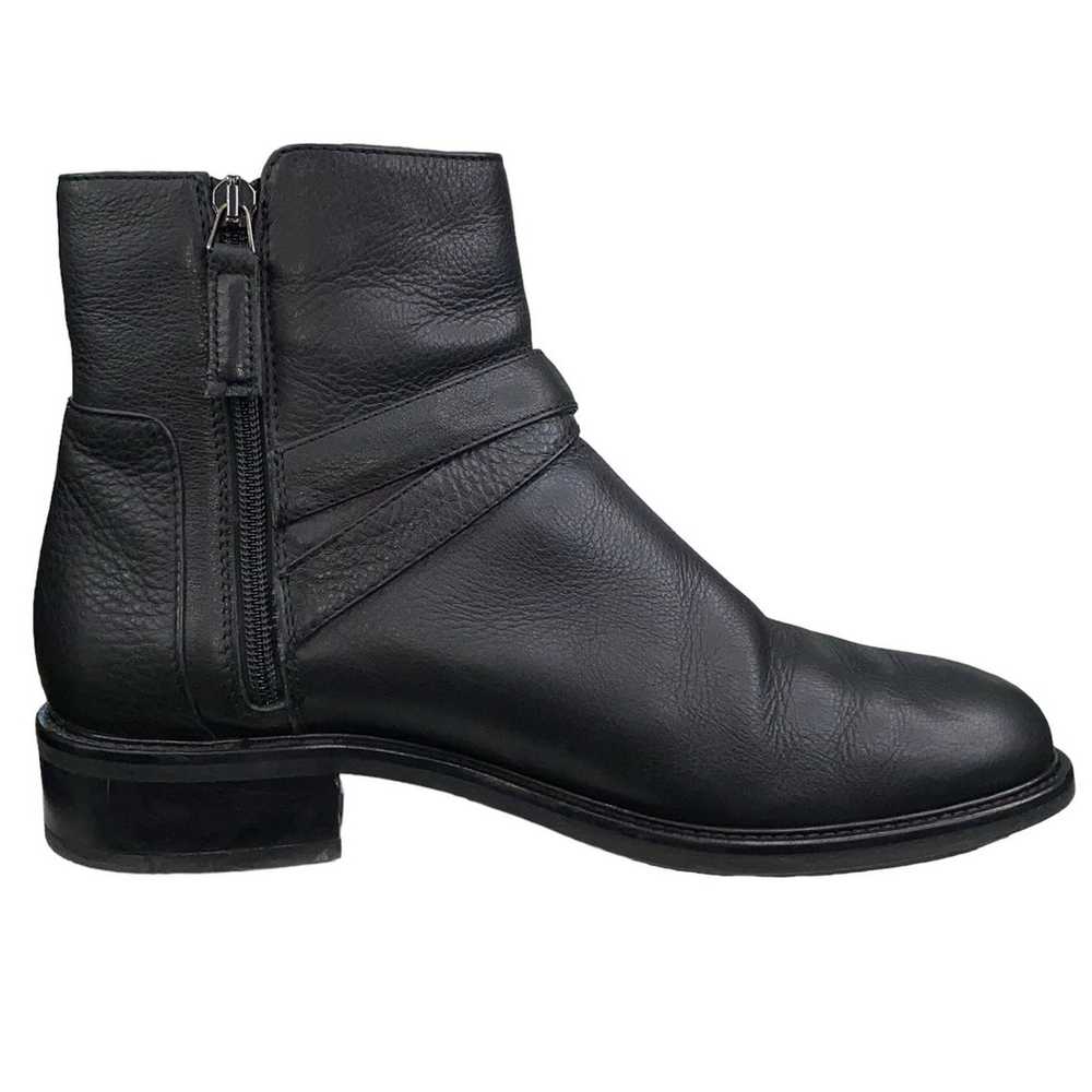 Aquatalia Women's Bree Black Leather Moto Ankle B… - image 4