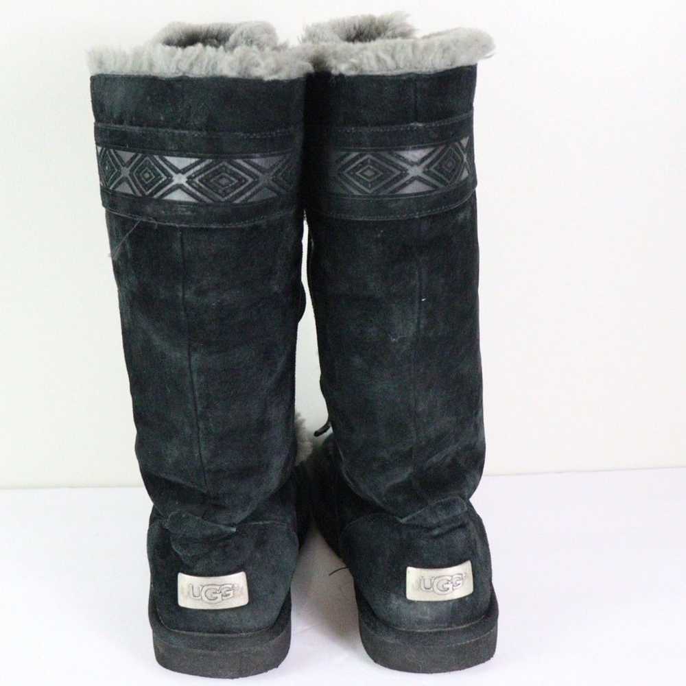 VGC UGG Tularosa Black Leather Sheepskin Winter B… - image 6