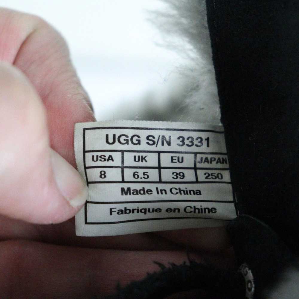 VGC UGG Tularosa Black Leather Sheepskin Winter B… - image 7