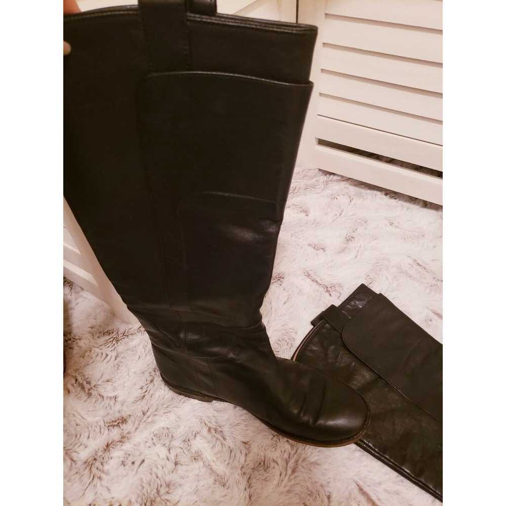 FRYE BLACK PAIGE TALL RIDING BOOT S 8.5 - image 7