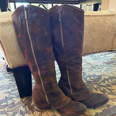 Donald J Pliner Sz 8.5 MADE IN ITALY WESTERN COUT… - image 1