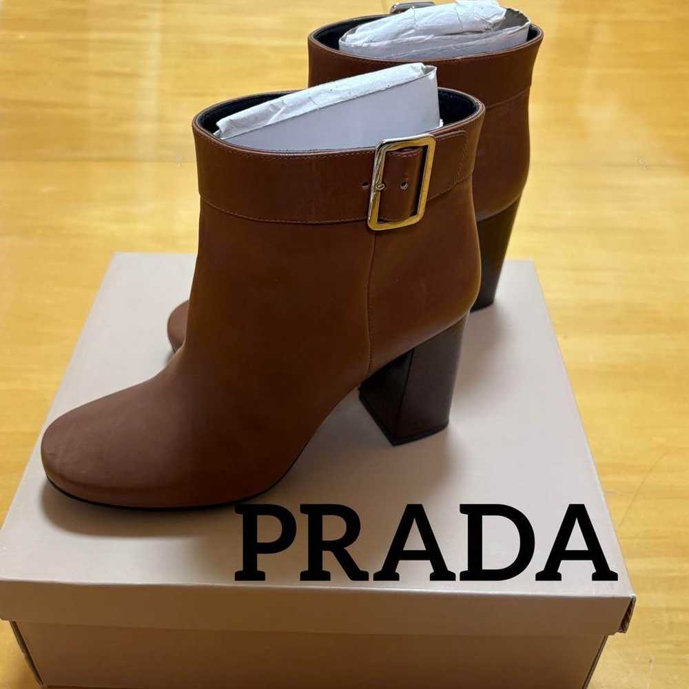 PRADA Leather Booties 37 - image 1