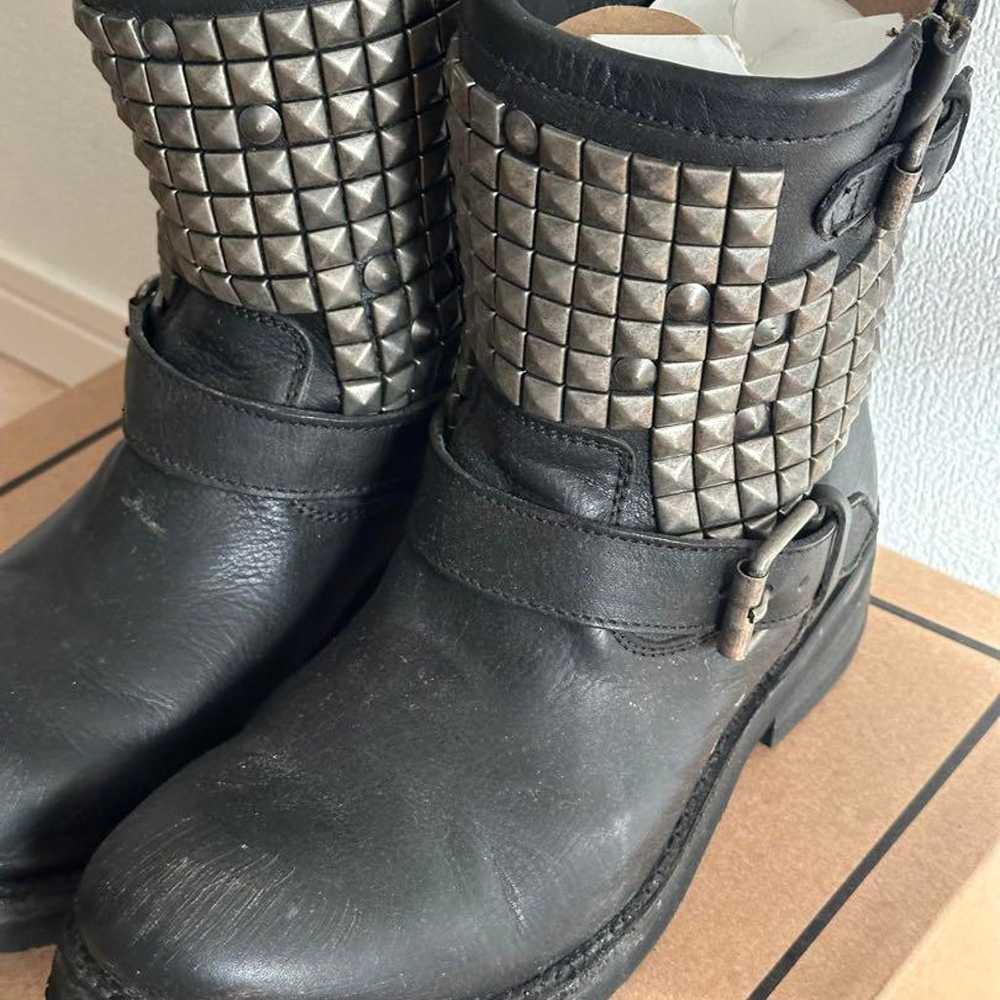 Italy ASH Studded Engineer Boots 40 / 24.5 / 25 - image 3