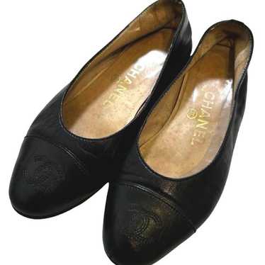 CHANEL Coco Mark Vintage Pumps Ballet Shoes