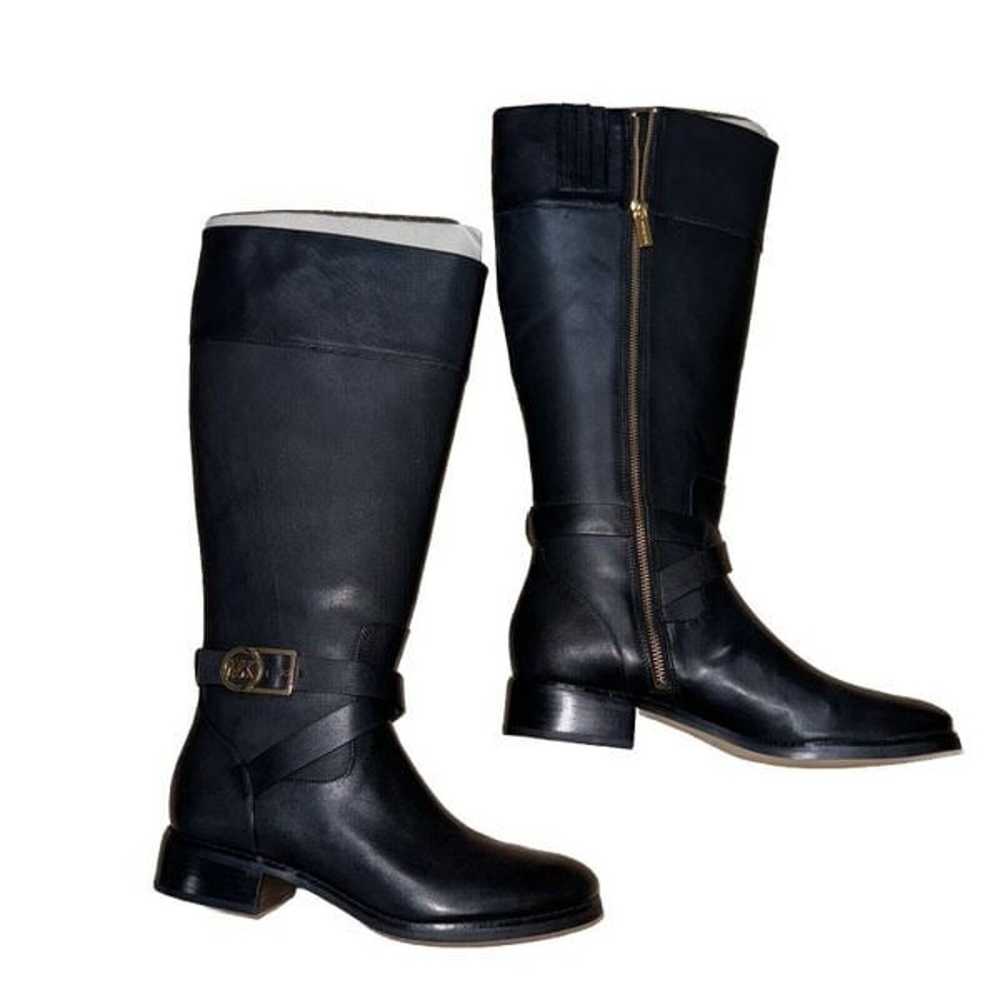 NEW Michael Kors Bryce Tall Boot Black Vachetta  … - image 1