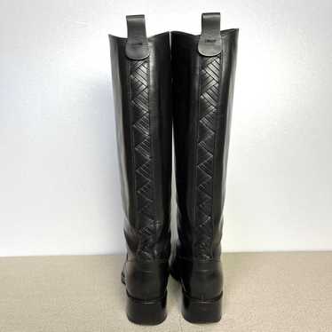 37.5 SARTORE Long Boots Black Leather Sartore 24.5