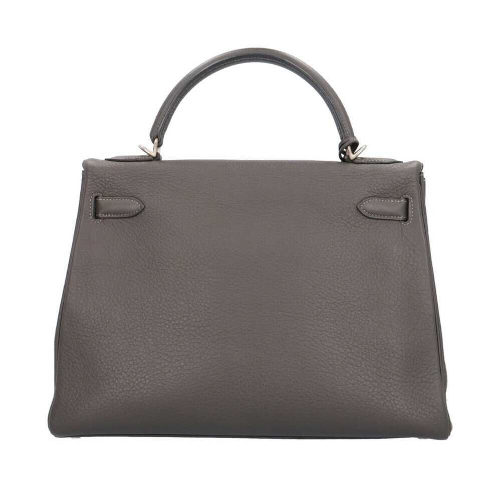 Hermes Hermes Kelly 32 Handbag Leather Grey Women… - image 3