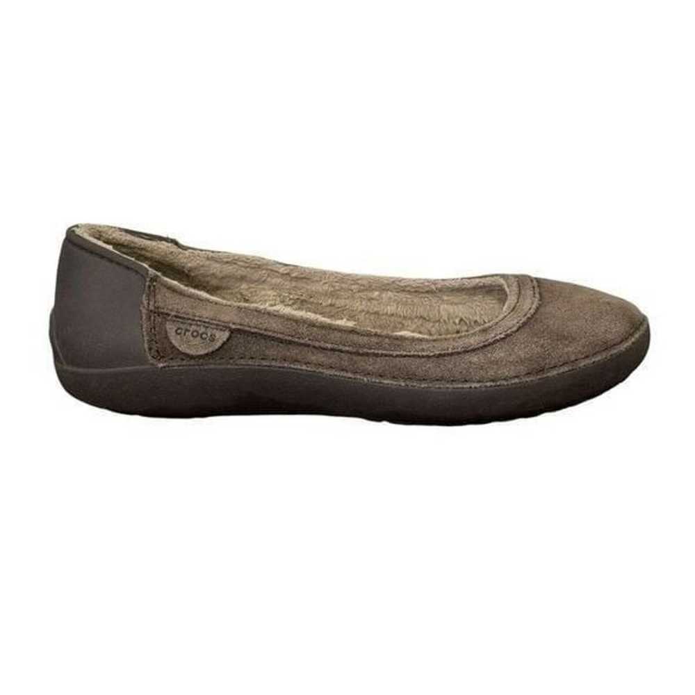 Crocs Berryessa Women's Shoes Size 7 Brown Suede … - image 1