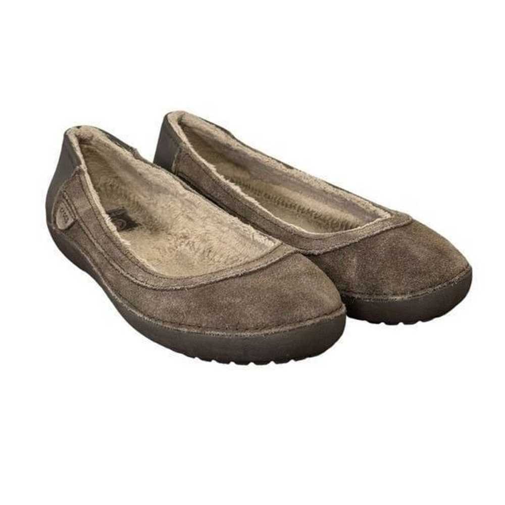 Crocs Berryessa Women's Shoes Size 7 Brown Suede … - image 2