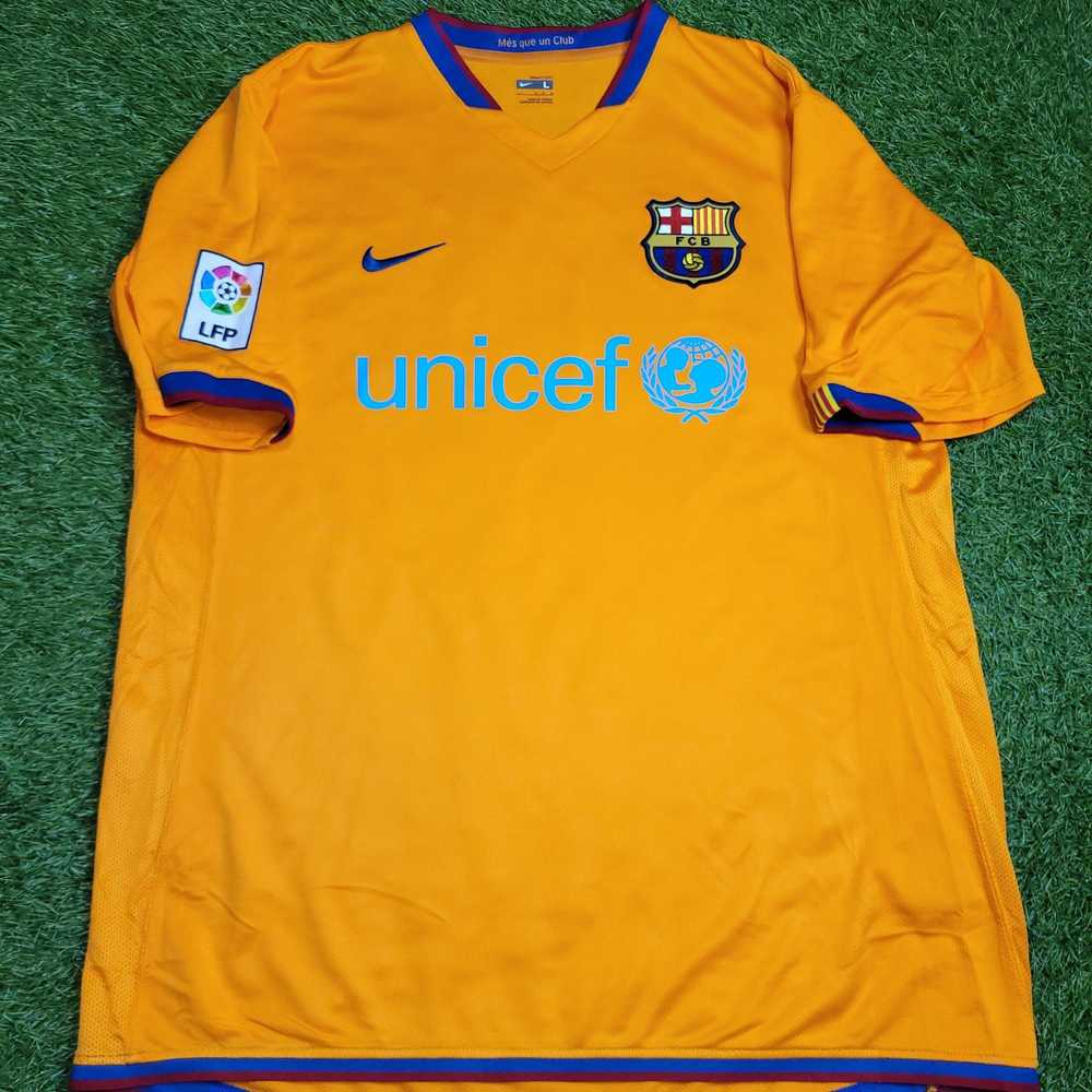 Nike Messi Barcelona 2006 2007 Away Soccer Jersey… - image 2