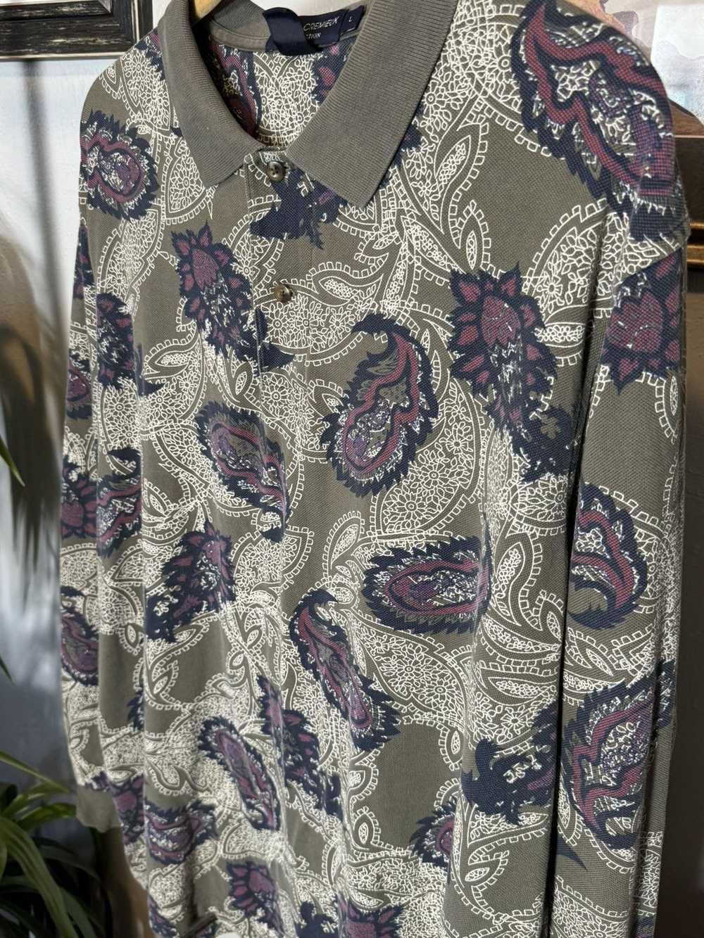 Vintage Vintage Paisley Print Rugby - image 3