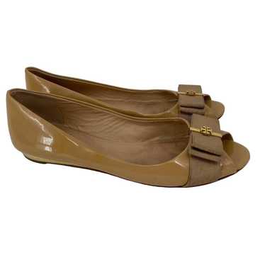 Tory Burch Trudy Bow Ballet Flats Patent Leather … - image 1