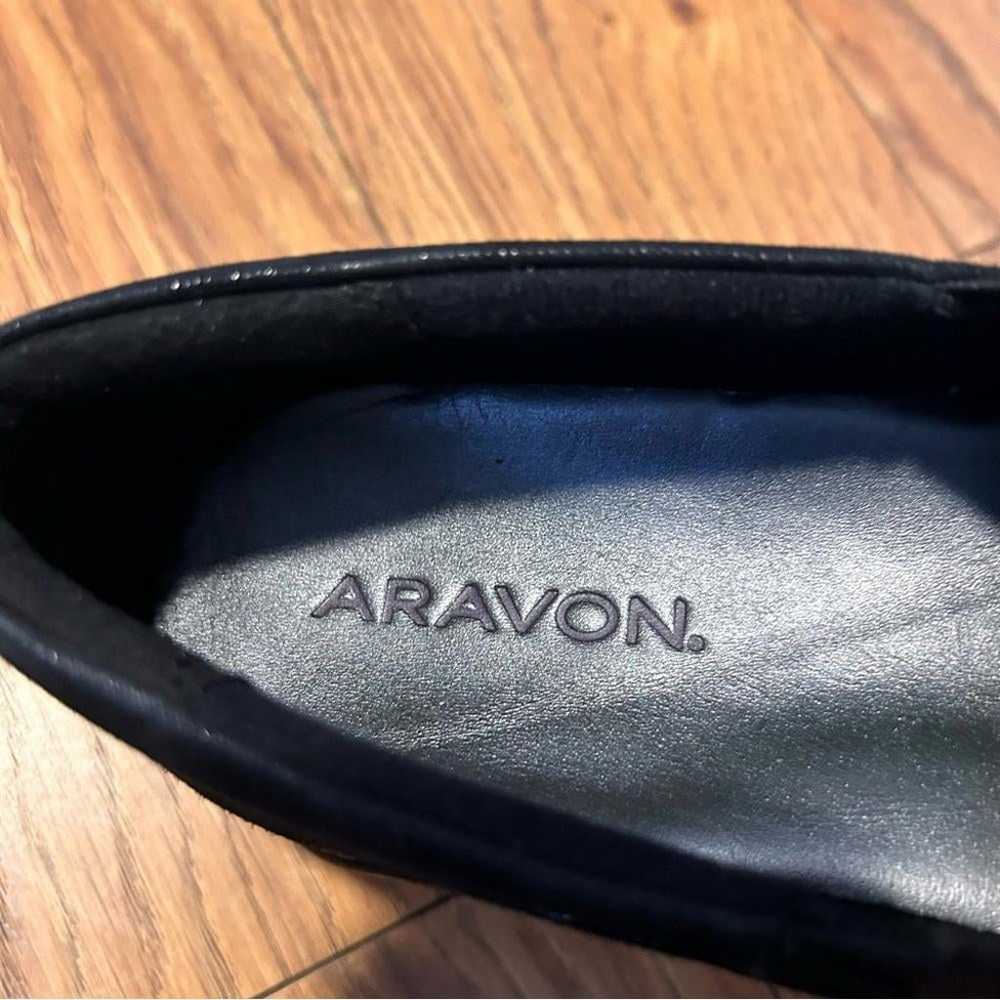 Aravon Womens Provence Asym Slip-On Black Leather… - image 8