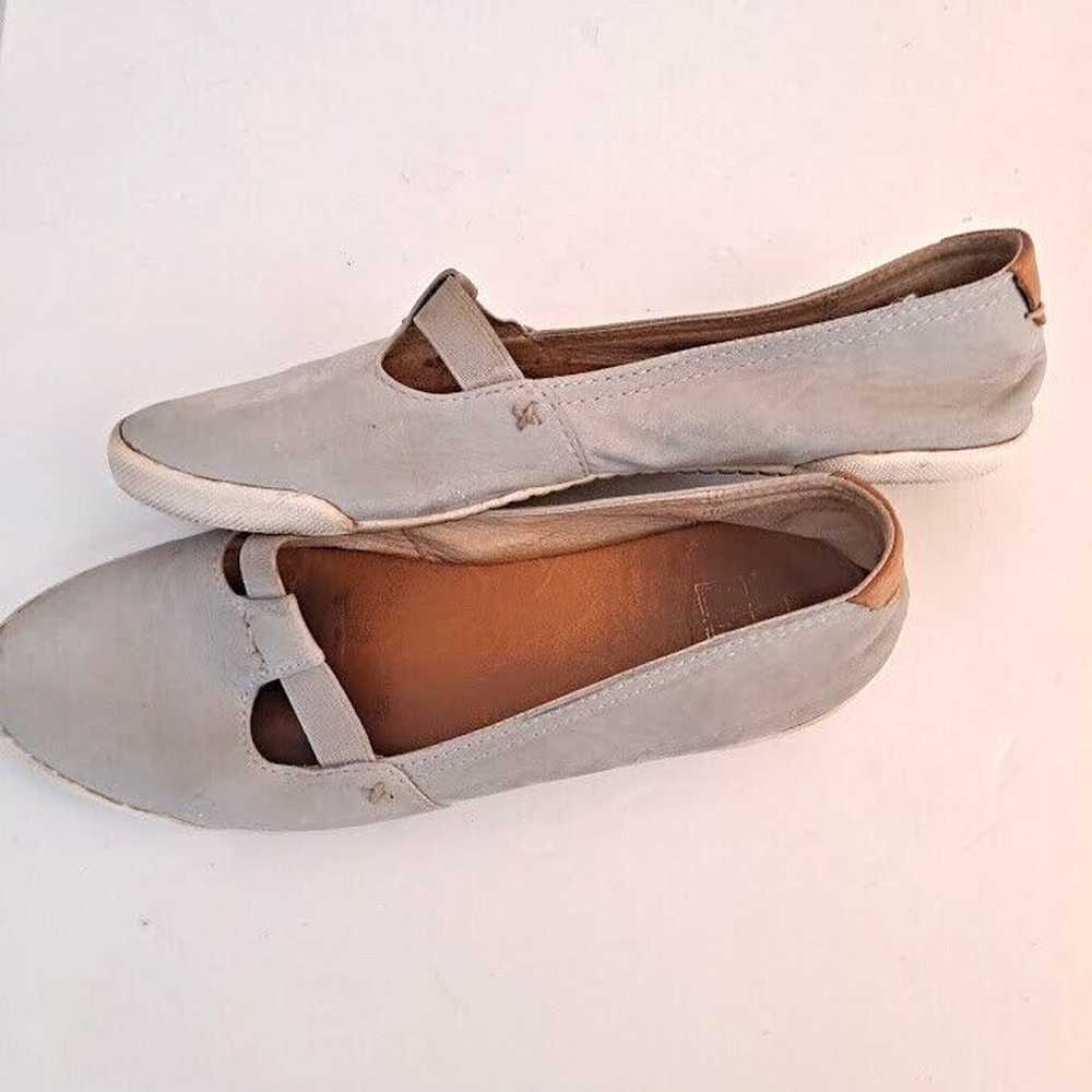 Frye Melanie Ballet Mary Jane T-Strap Ice Blue Gr… - image 2