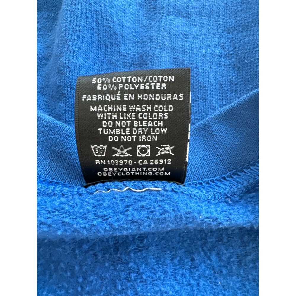 Obey Obey Records Blue Sweatshirt Crewneck Size M… - image 4