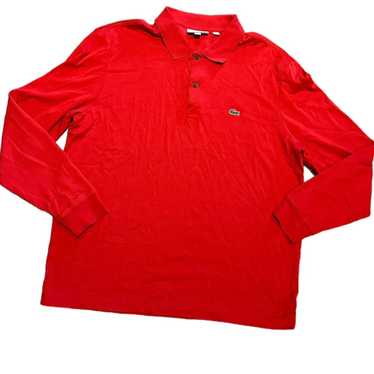 Lacoste Lacoste Mens XL Red Long Sleeve Polo Styl… - image 1