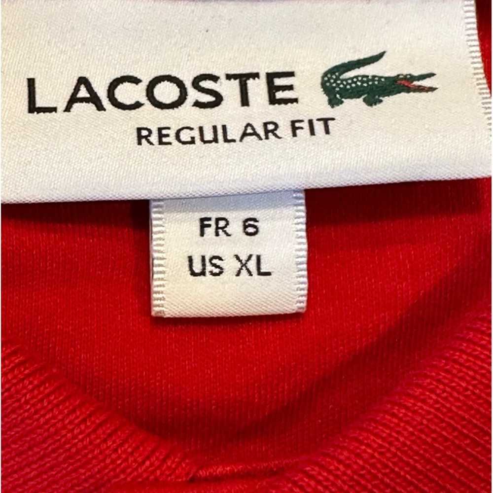 Lacoste Lacoste Mens XL Red Long Sleeve Polo Styl… - image 3