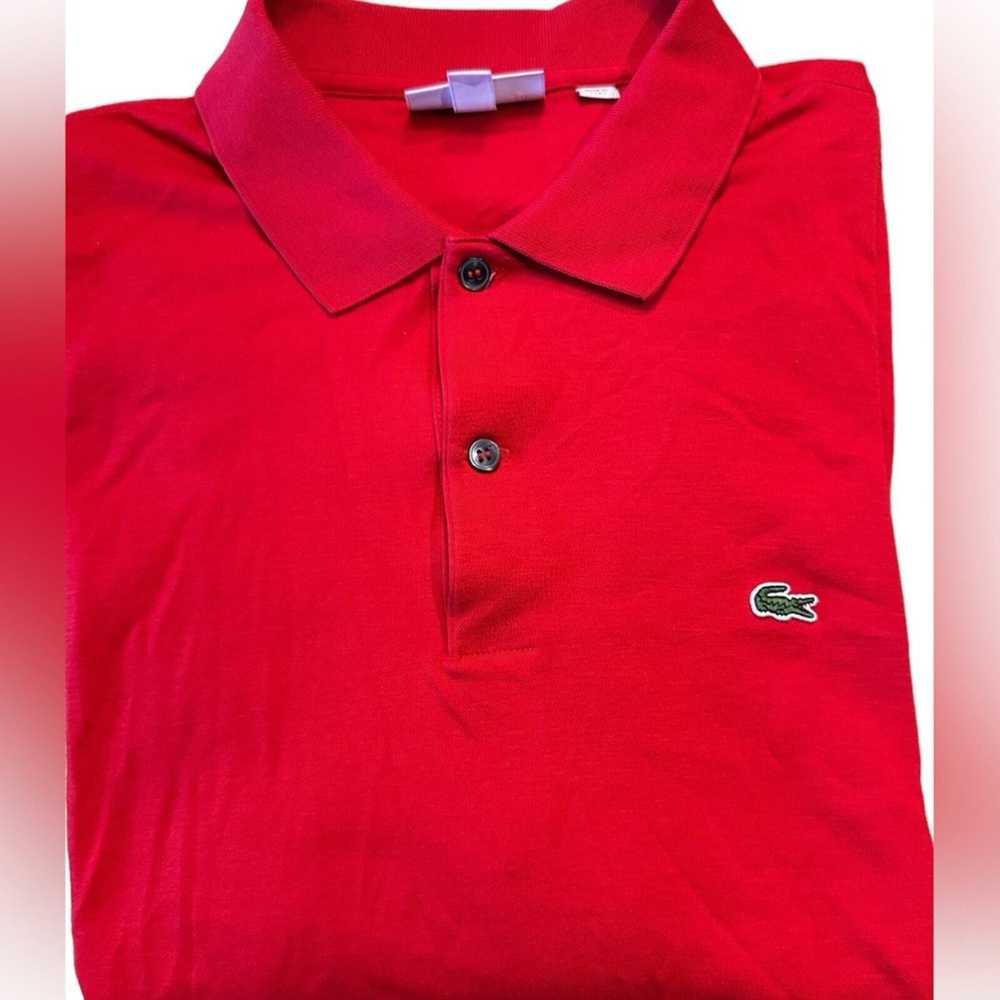 Lacoste Lacoste Mens XL Red Long Sleeve Polo Styl… - image 4